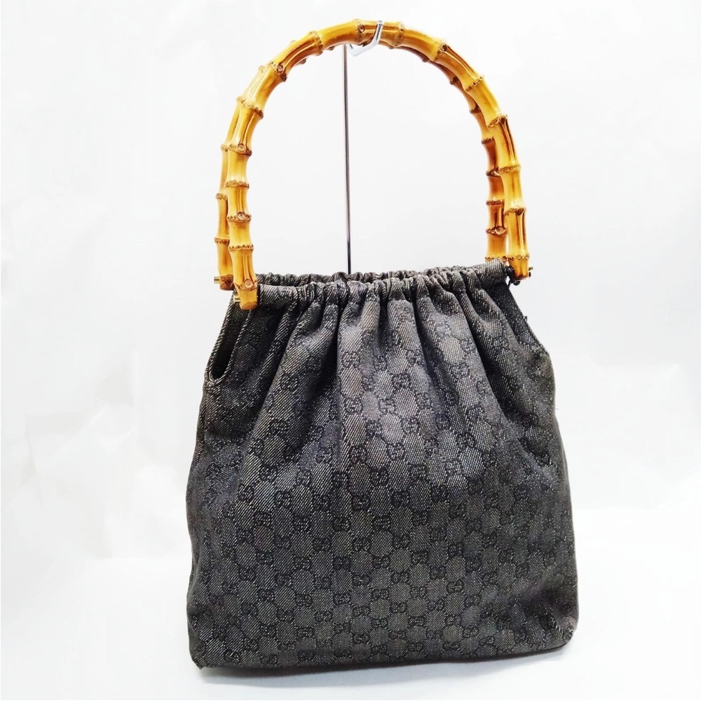 Vintage Gucci GG Bamboo Handle Bag